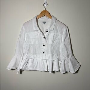 Paraphrase~Linen blouse ~Size M~ white